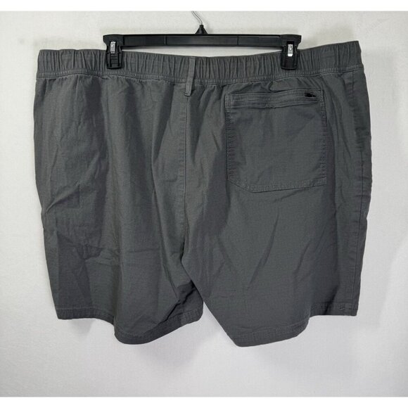 LL Bean Explorer Ripstop Shorts Mens 3XL Gray Snap Elastic Waist Drawstring - Picture 3 of 9